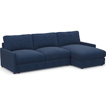 jasper blue  pc sectional with chaise   