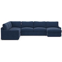 jasper blue sectional   