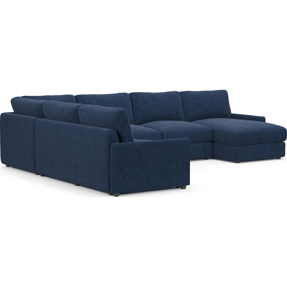 jasper blue sectional   