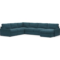 jasper blue sectional   