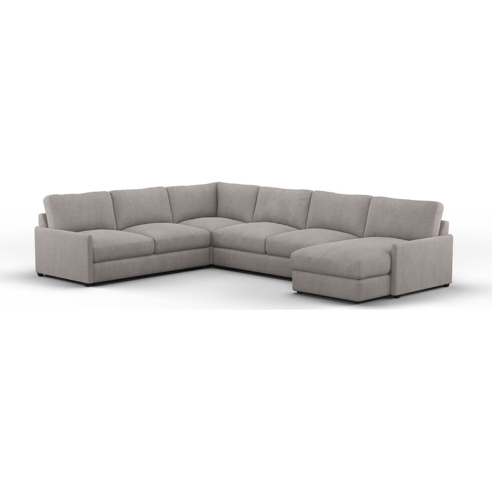 jasper curious silver pine  pc sectional   