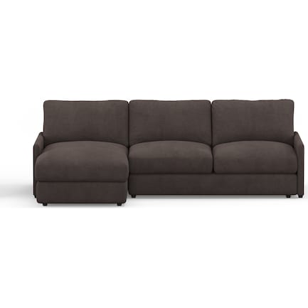 Jasper Foam Comfort 2-Piece Sectional with Left-Facing Chaise - Laurent Charcoal