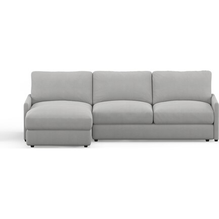 Jasper Foam Comfort 2-Piece Sectional with Left-Facing Chaise - Dudley Gray
