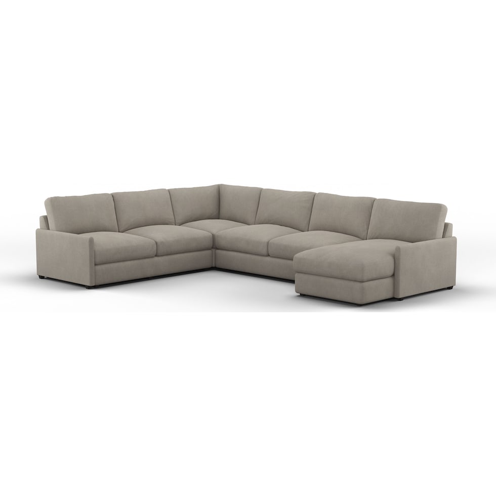 jasper gray  pc sectional   
