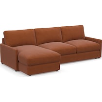 jasper orange sectional   