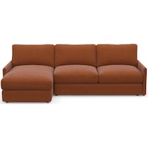 jasper orange sectional   