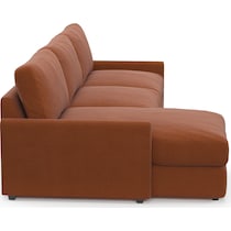 jasper orange sectional   