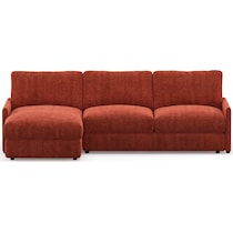 jasper orange sectional   