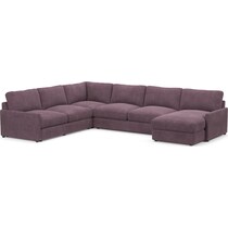 jasper purple sectional   