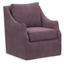 jasper purple swivel chair   
