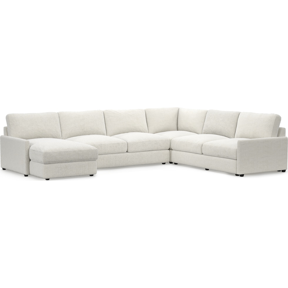 jasper white sectional   