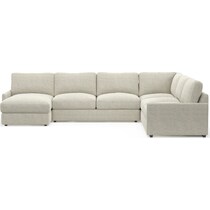 jasper white sectional   