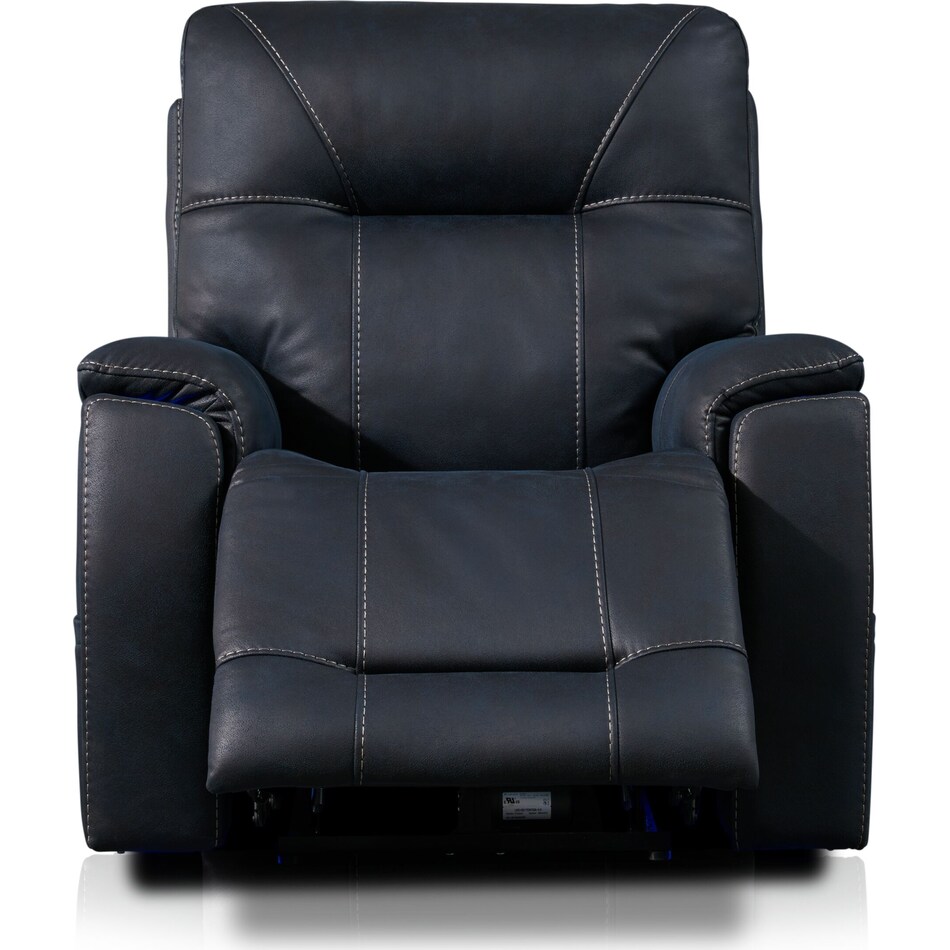 Jax Triple-Power Recliner - Ocean | Value City Furniture