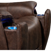 jax dark brown recliner   