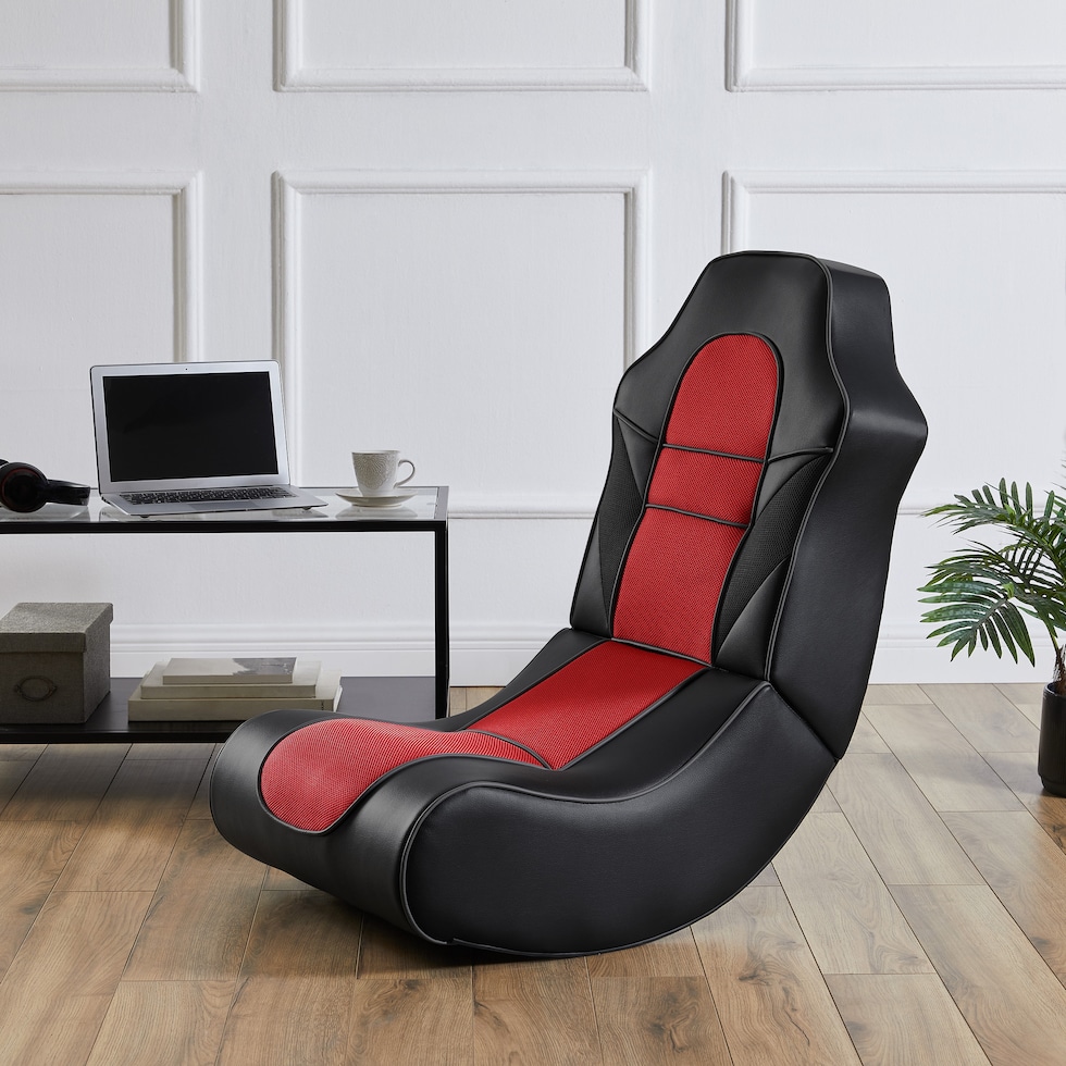 jaxon red black gaming chair   