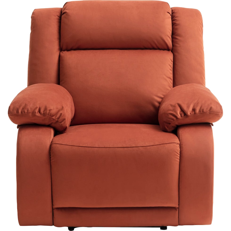 jaxson orange recliner   