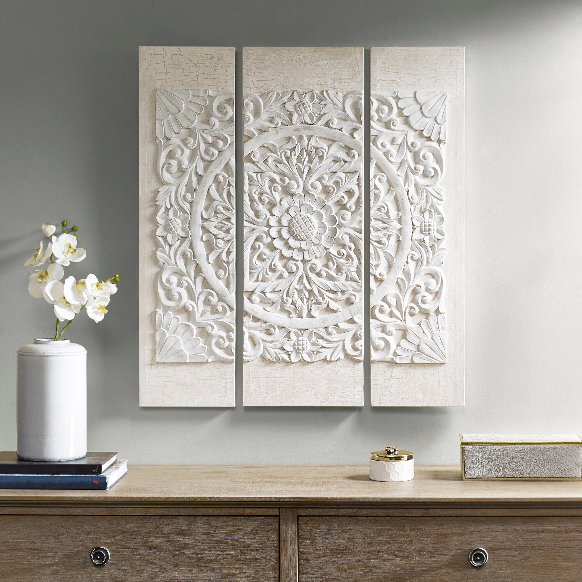 Jaxton 3-Piece 36'' x 12'' 3D Wall Art Set | Value City