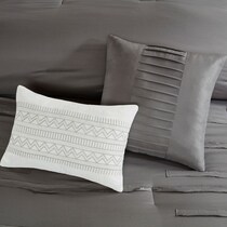 jaycee gray full queen bedding set   