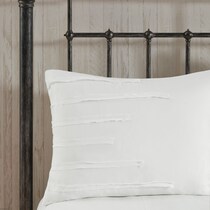 jaycee white king bedding set   