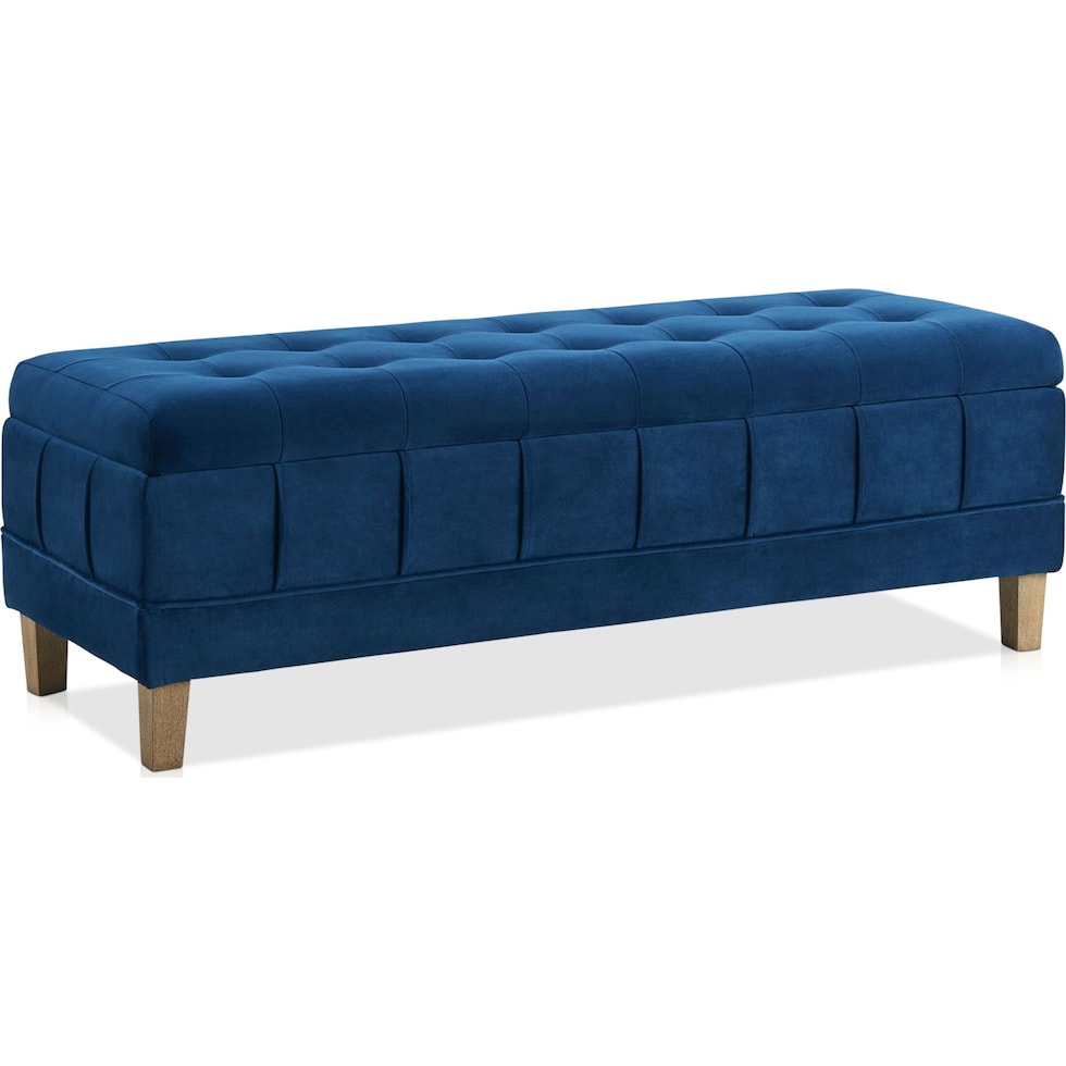 jayde blue ottoman   