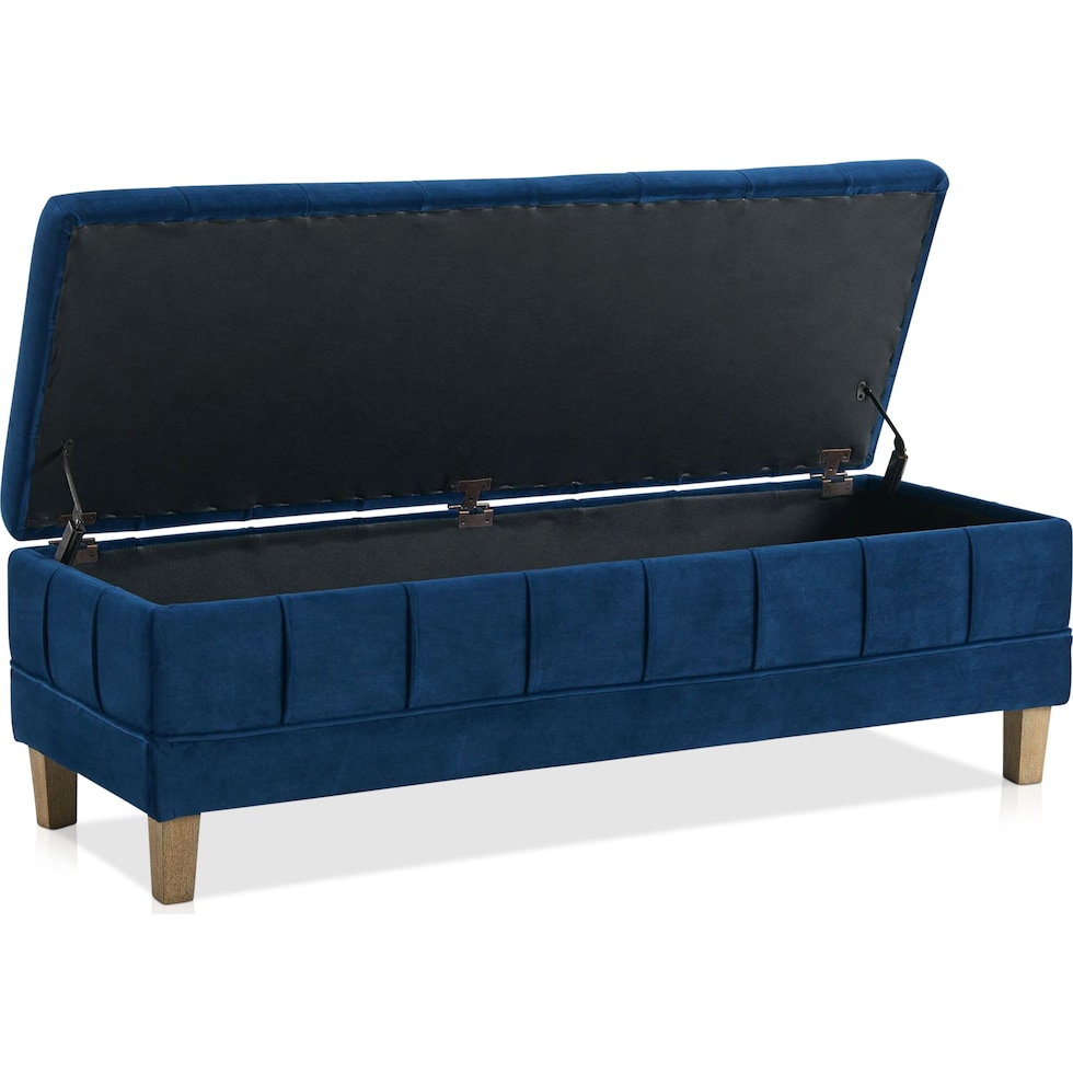 jayde blue ottoman   