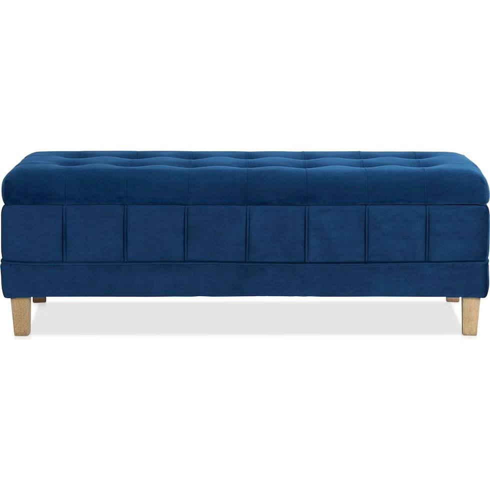 jayde blue ottoman   