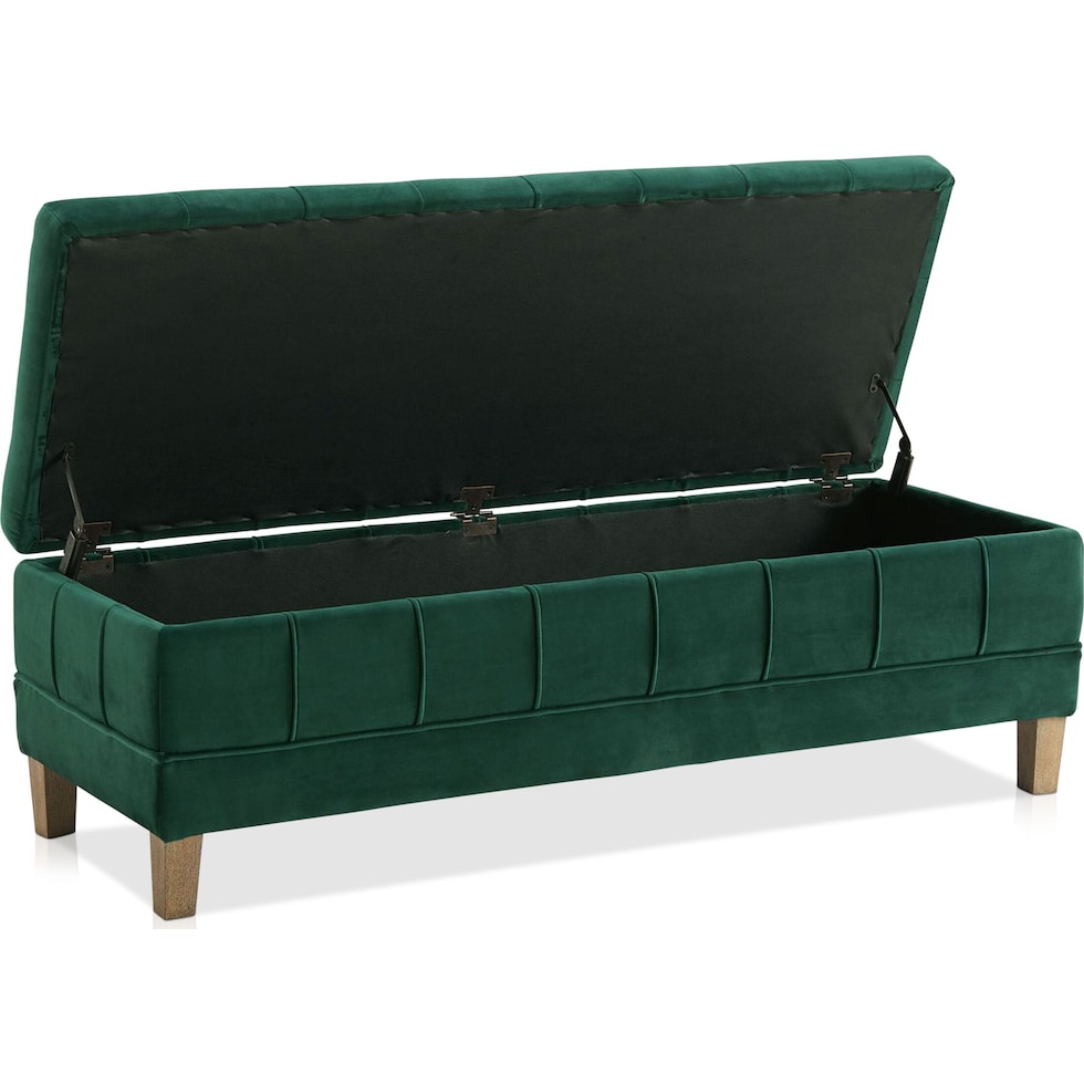 jayde green ottoman   