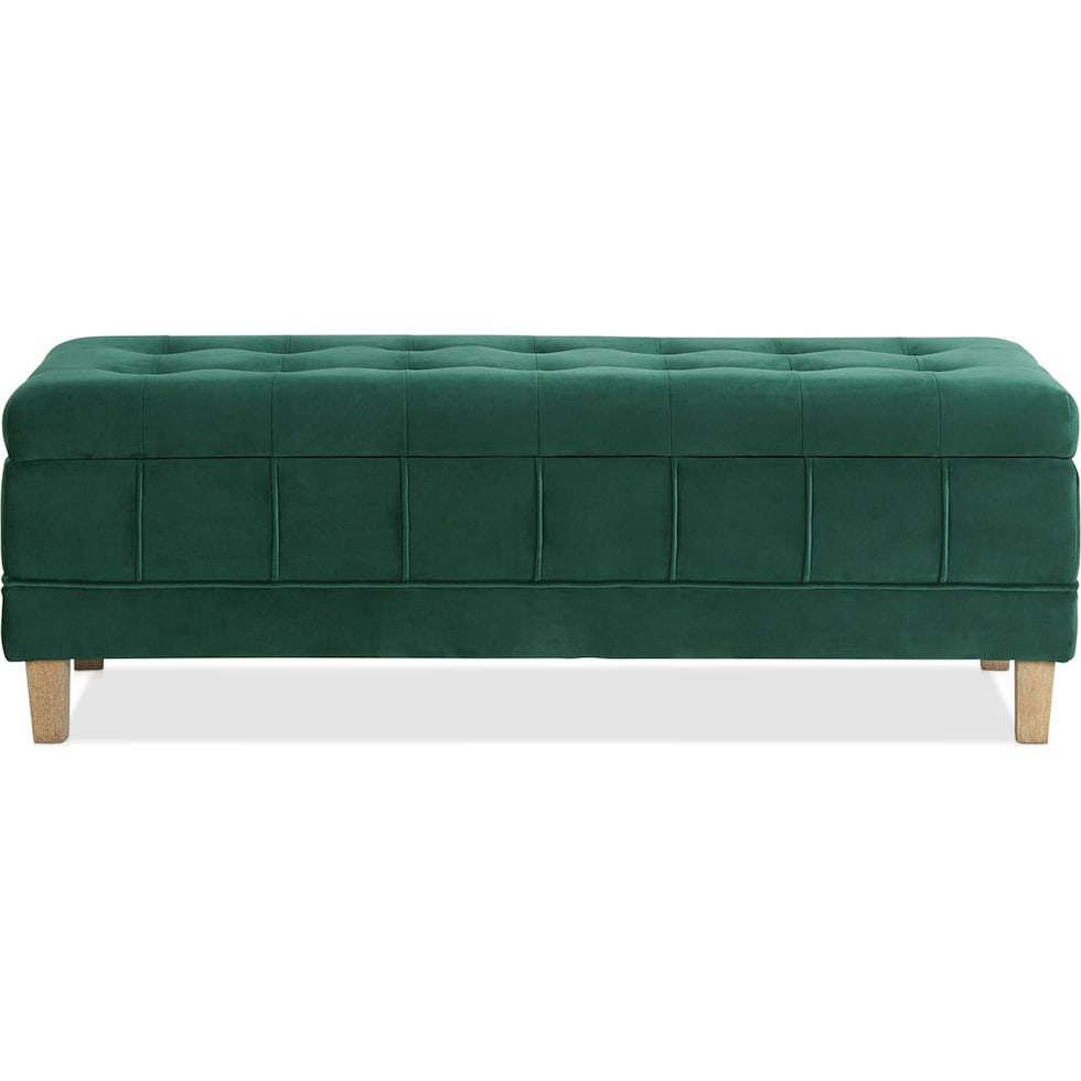 jayde green ottoman   