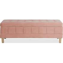 jayde pink ottoman   
