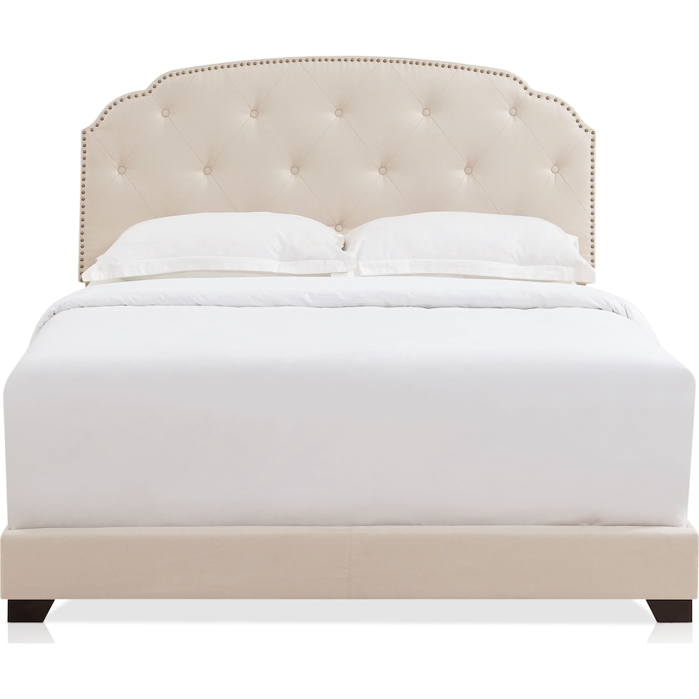 jayla beige queen bed   