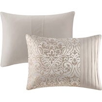 jayla light brown queen bedding set   