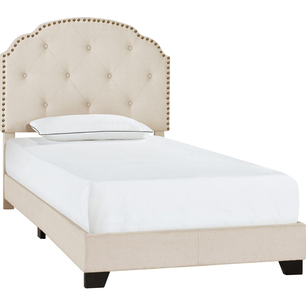 jayla white twin bed   