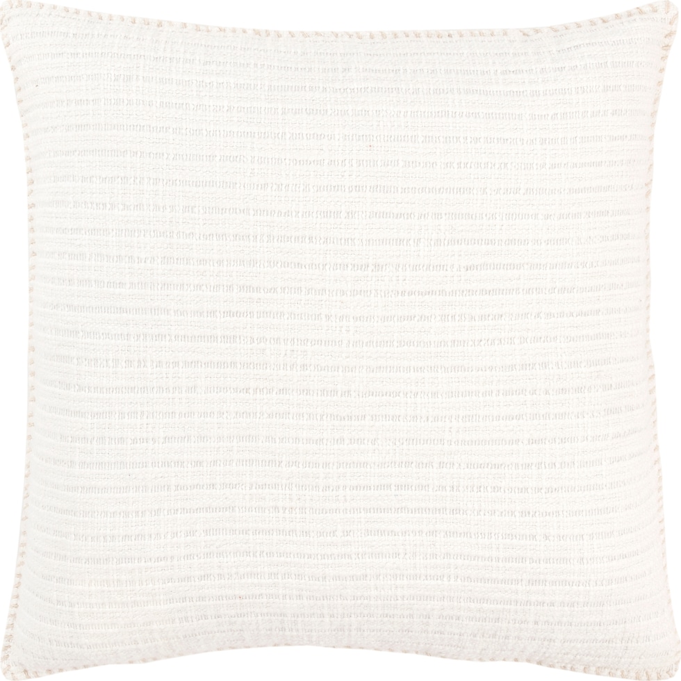 jayne white accent pillow   