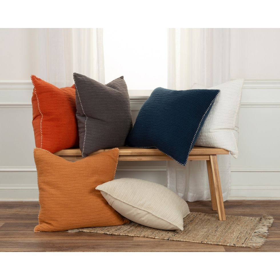 jayne white accent pillow   