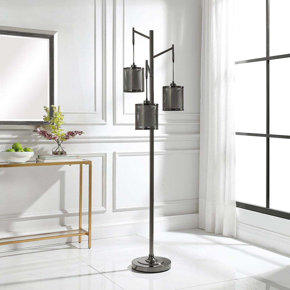 jazmin dark brown floor lamp   