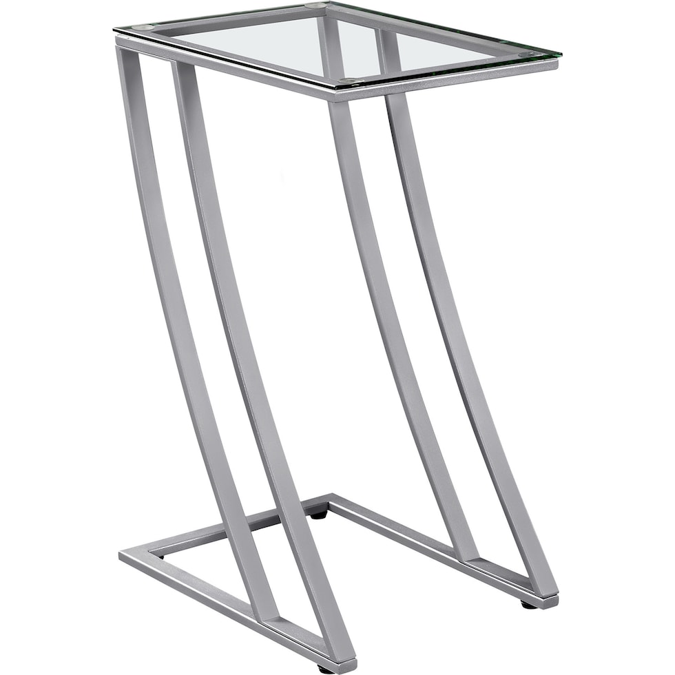jeanette gray chairside table   