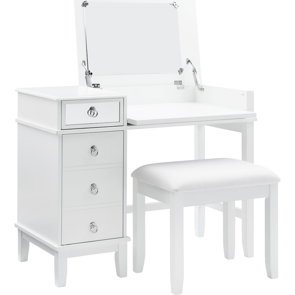 jenna white vanity desk   