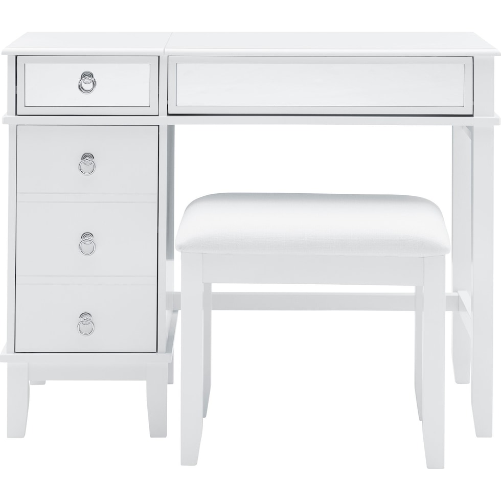 jenna white vanity desk   