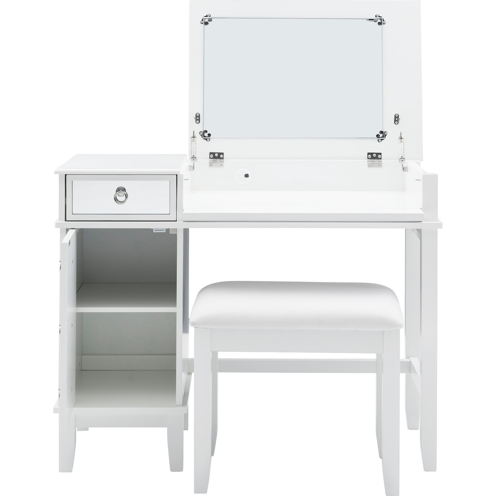 jenna white vanity desk   