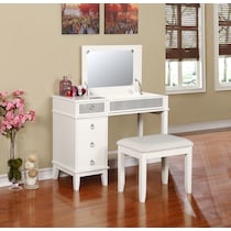 Jenna Vanity Desk And Stool Value City Furniture