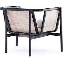 jenner black natural accent chair   