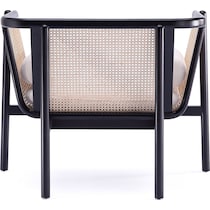 jenner black natural accent chair   