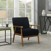 jennings black accent chair   