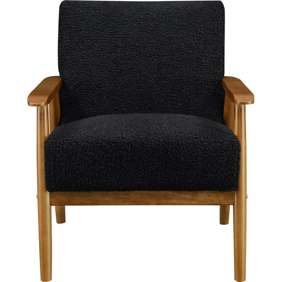 jennings black accent chair   
