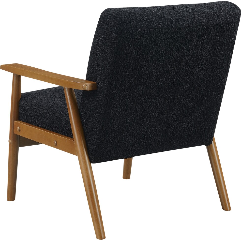 jennings black accent chair   