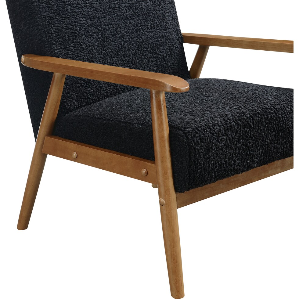 jennings black accent chair   