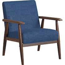 jennings blue accent chair   