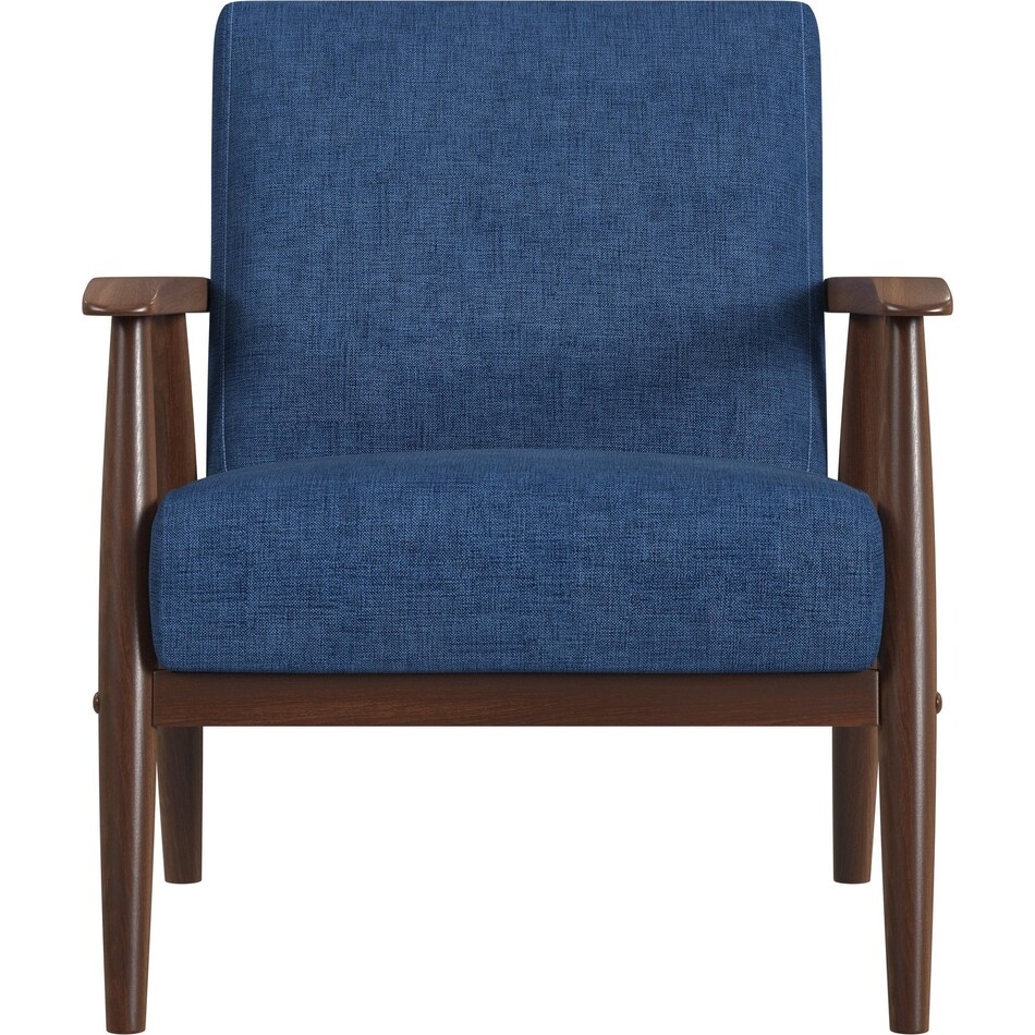 jennings blue accent chair   