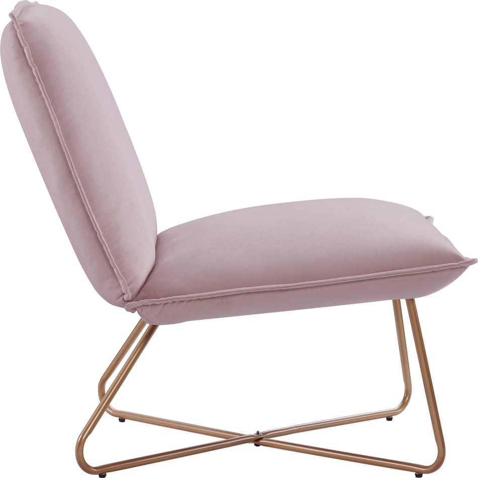 jeno pink accent chair   