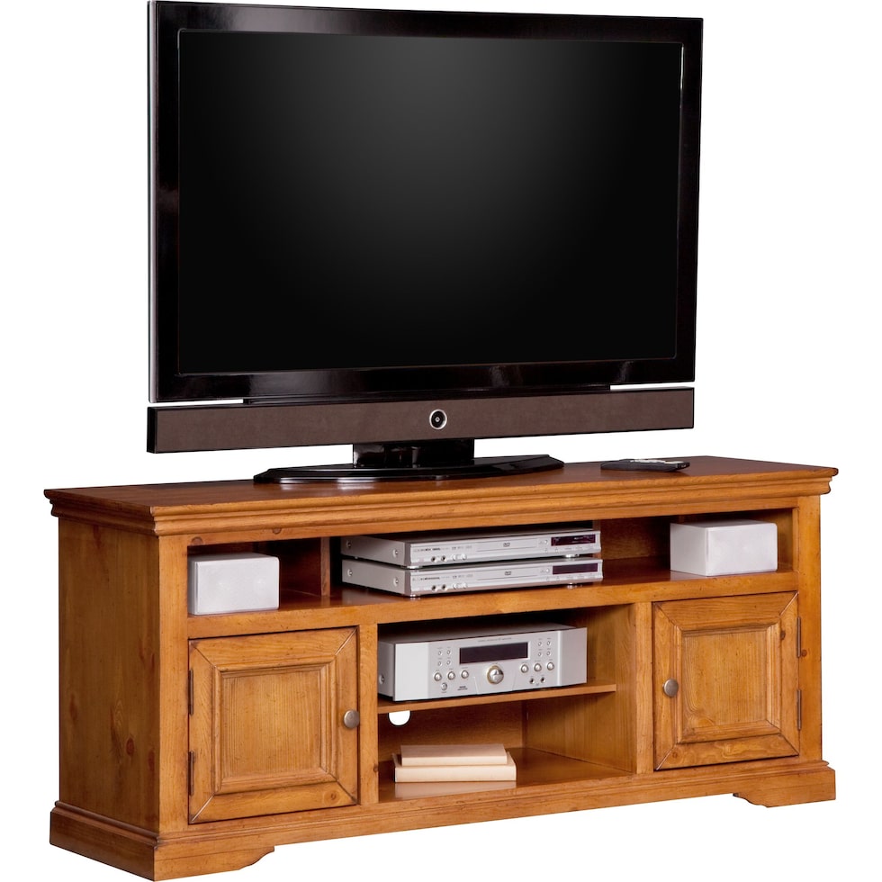 jenson ii light brown tv stand   